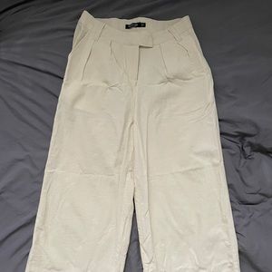 Cream nasty gal pants